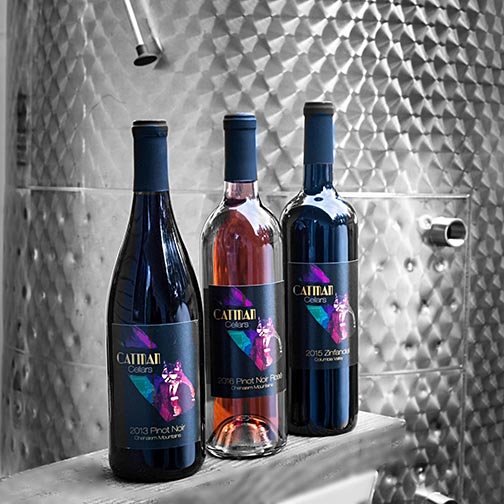 Catman Cellars Boutique Oregon Winery Wines Bottles